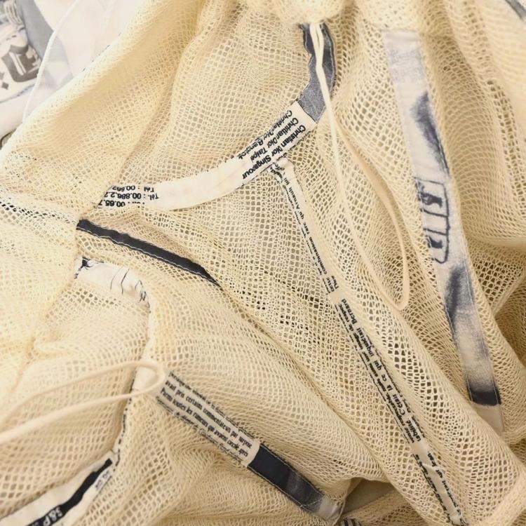 Pre Owned فستان كريستيان ديور جريدة أبيض FR ٣٨