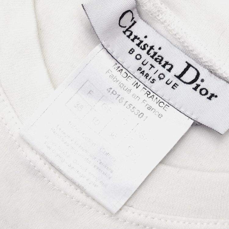 Pre Owned Christian Dior Sleeveless Tank Top White M