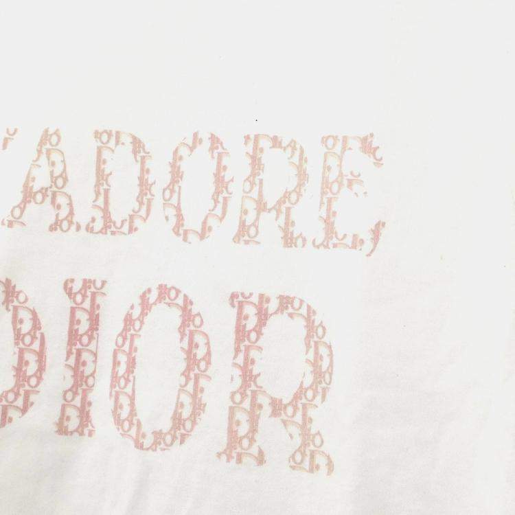 Pre Owned Christian Dior Sleeveless Tank Top White M