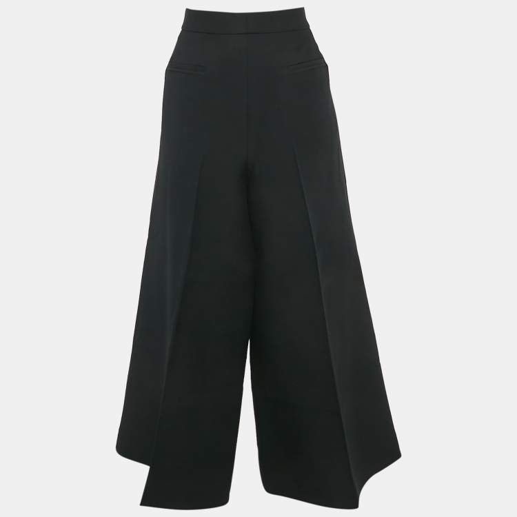 Pre Owned Christian Dior Black Wool Culottes XL