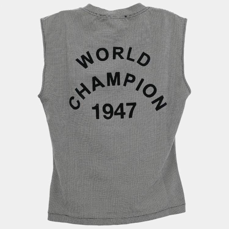 Pre Owned Christian Dior Sleeveless Tank Top Gray S