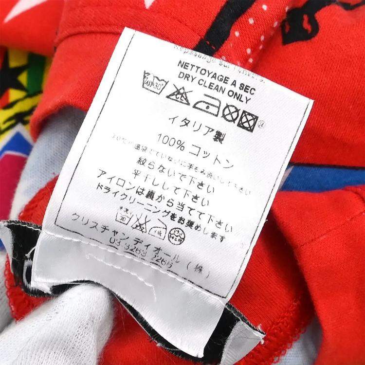 Pre Owned Christian Dior Sleeveless Tank Top Dior Mania Red M