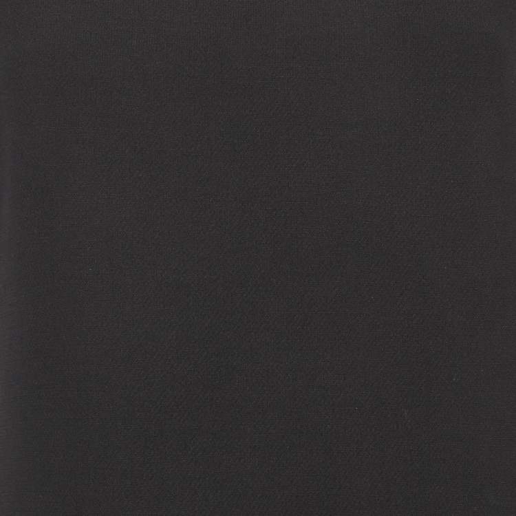 Pre Owned Dior Black Wool Blend A-Line Mini Dress L