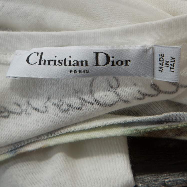 مملوكة مسبقًا Christian Dior Multicolor Printed Kalei Diorscopic T-Shirt S