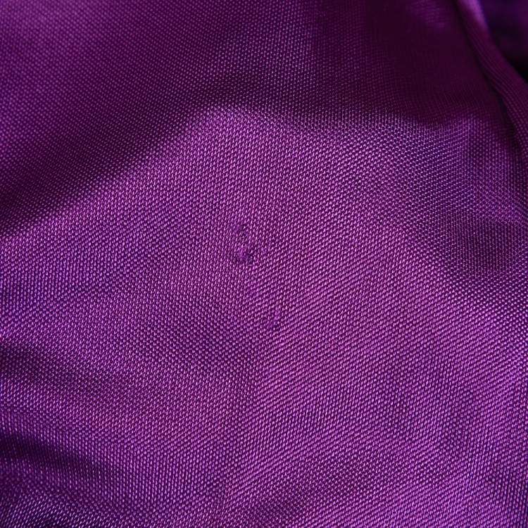 مملوكة مسبقًا Christian Dior Jersey Pleated Crossover Long Sleeve Top M 