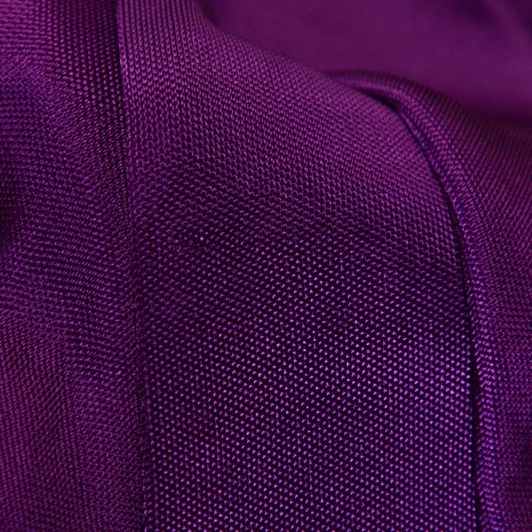 مملوكة مسبقًا Christian Dior Jersey Pleated Crossover Long Sleeve Top M 