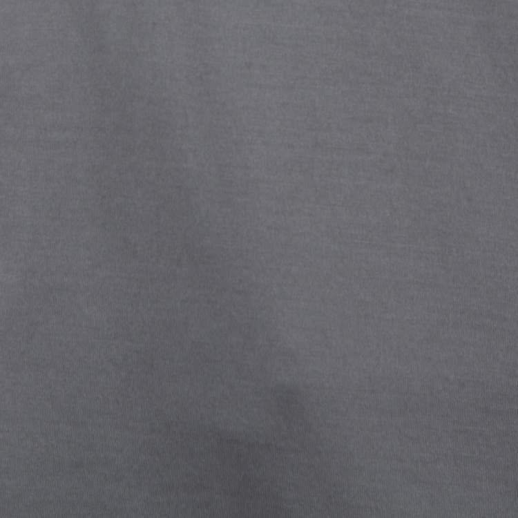 Pre Owned Dior Grey Cotton Open Asymmetric Tank Top S