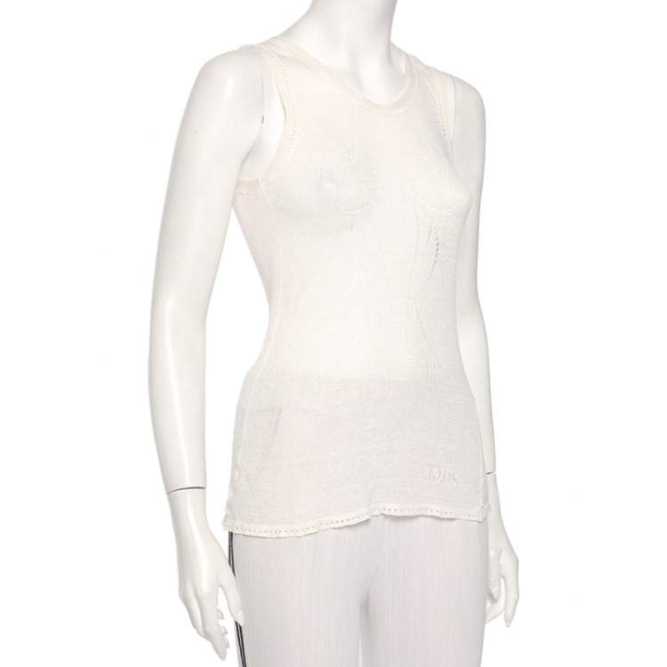 Christian Dior knit crop top, Women's Fashion, Tops, Blouses on