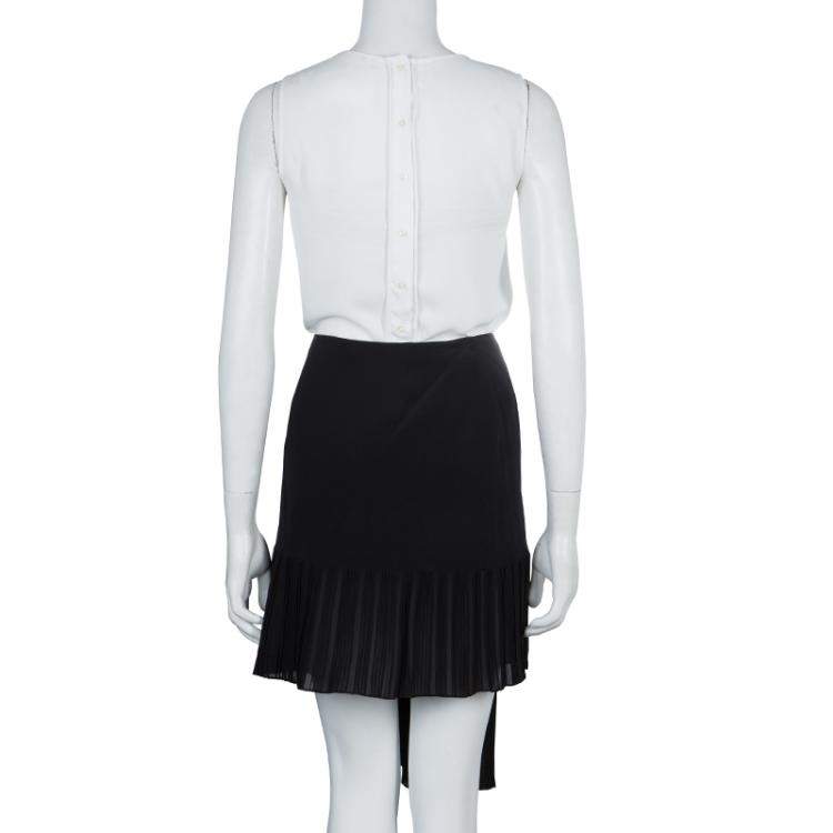 Pre Owned Dior Black Pleated Skirt M