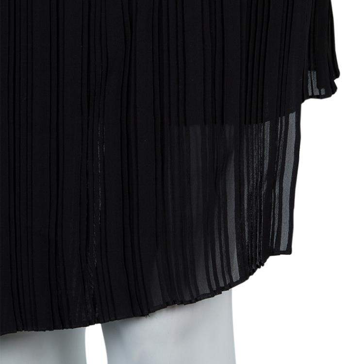 Pre Owned Dior Black Pleated Skirt M