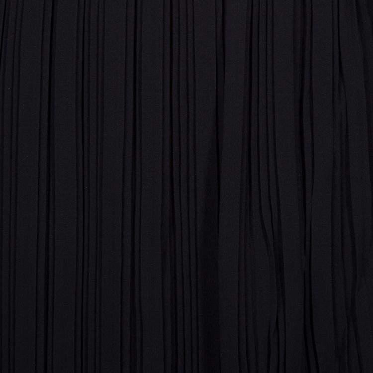 Pre Owned Dior Black Pleated Skirt M