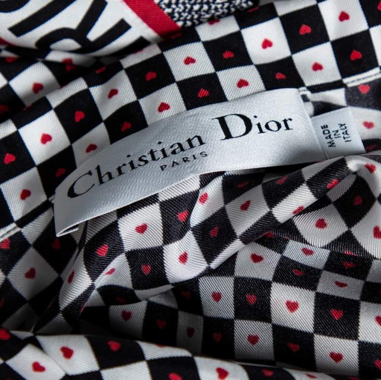 Pre Owned Dior Multicolored Printed Silk Pocketed Pajama Shirt S
