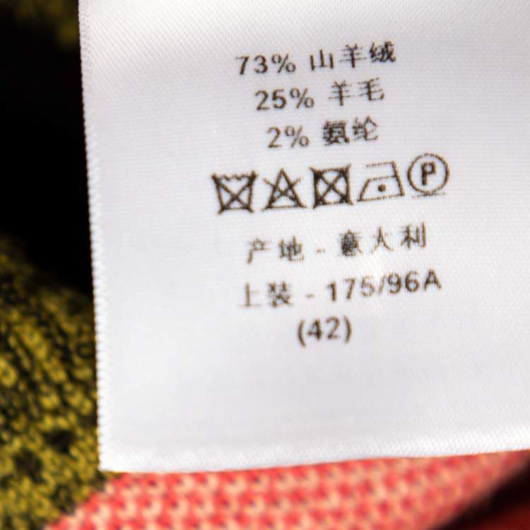 مملوكة مسبقًا Dior Black Logo & Heart Jacquard Cashmere Knit Sweater L