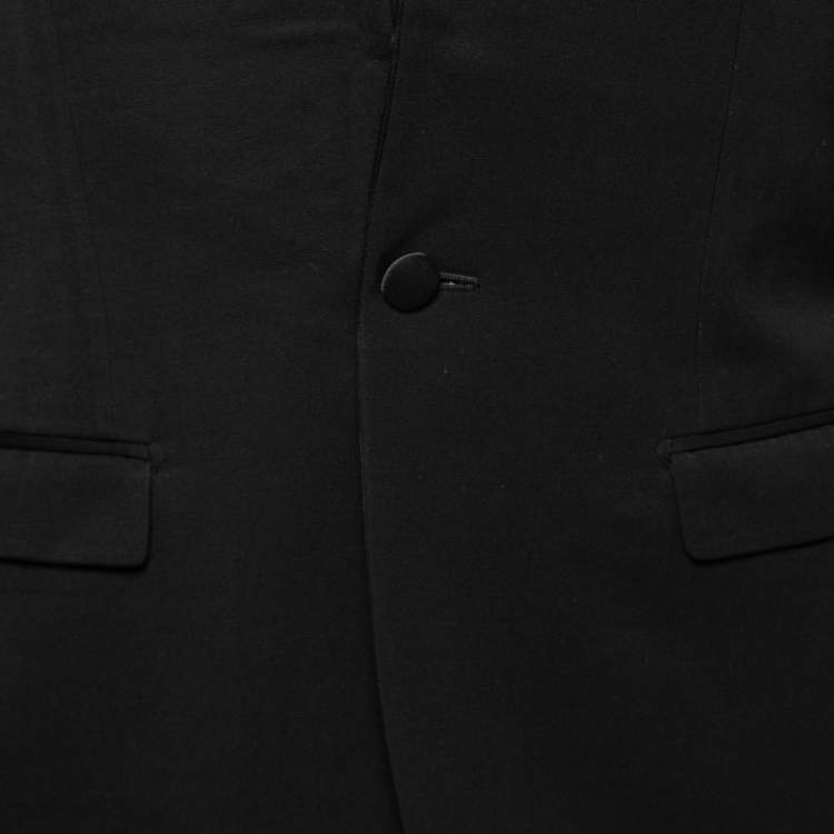 Pre Owned Dior Black Wool Long Sleeve Blazer XL