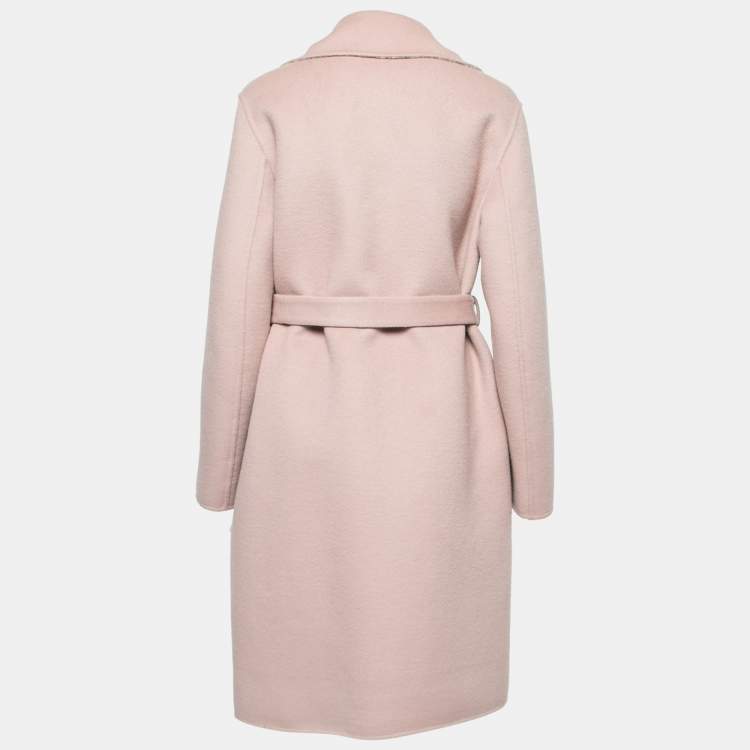 Dusky pink shop wool coat