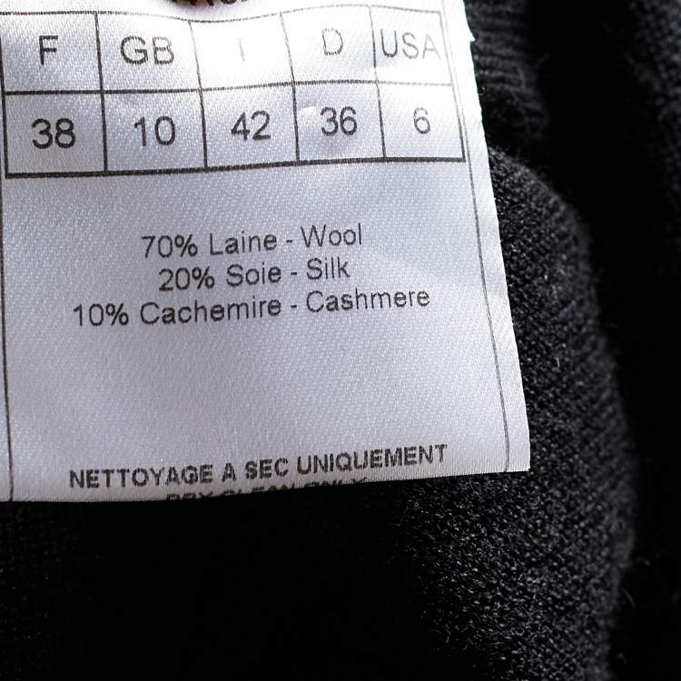 Pre Owned Dior Black Wool Trousers M