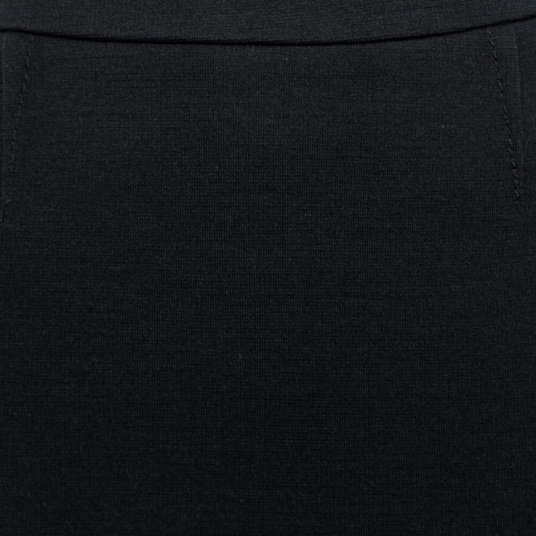 مملوكة مسبقًا Dior Black Wool Pencil Skirt M