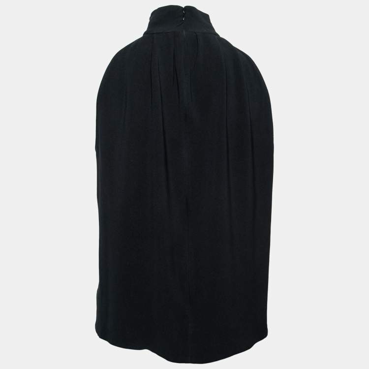 Pre Owned Dior Black Silk Halter Neck Sleeveless Top L