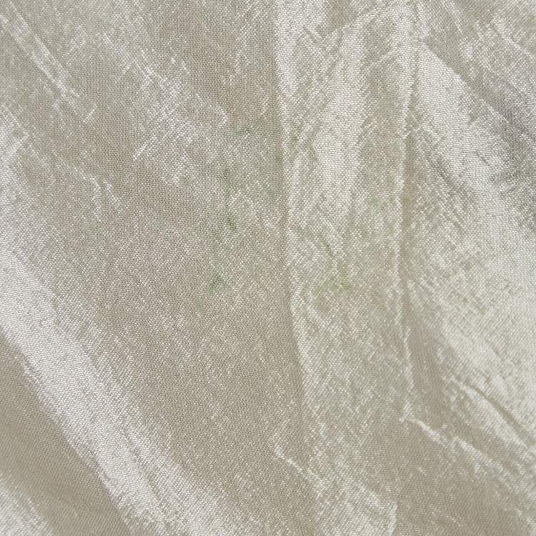 Pre Owned Christian Dior Ivory White Silk Bow Detail Gown S