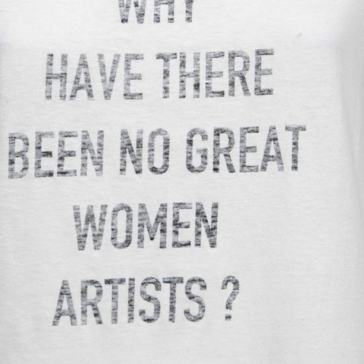Pre Owned Christian Dior Cream Graphic Print Cotton T-Shirt S