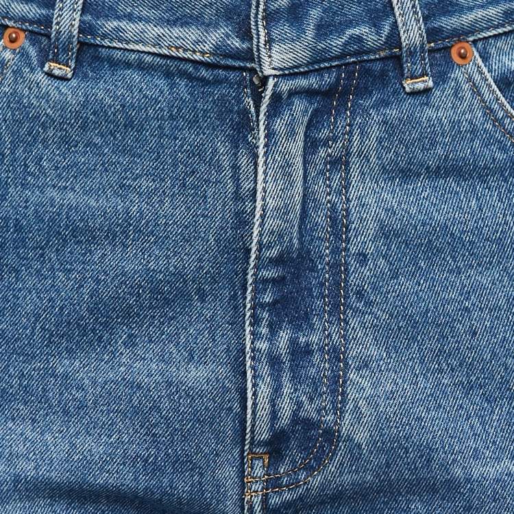 Pre Owned Christian Dior Blue Denim Flared Jeans S