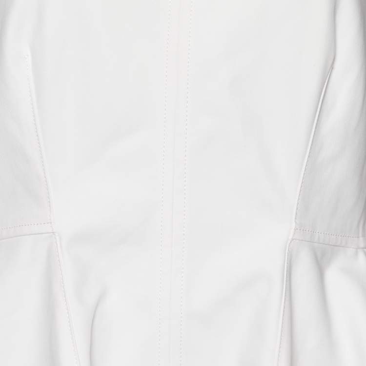 Pre Owned Christian Dior Light Pink Cotton Embellished Sleeveless Mini Dress M