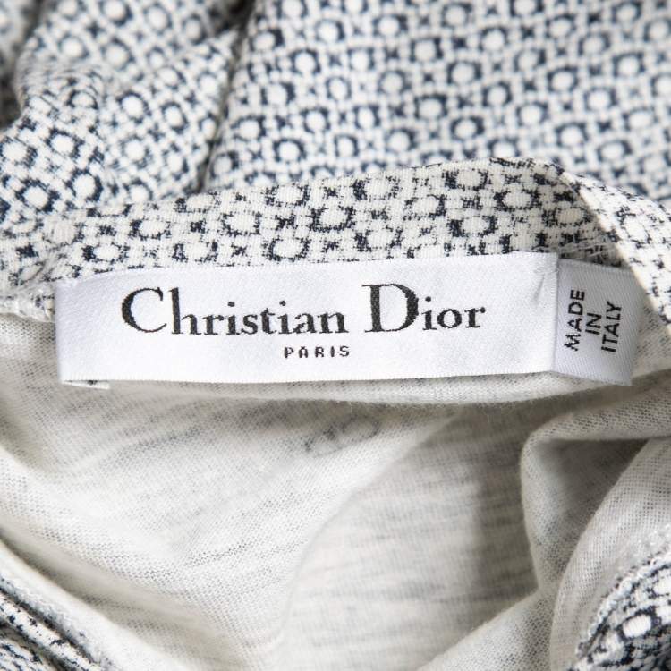 Pre Owned Christian Dior Blue Etoile 17 Printed T-Shirt M