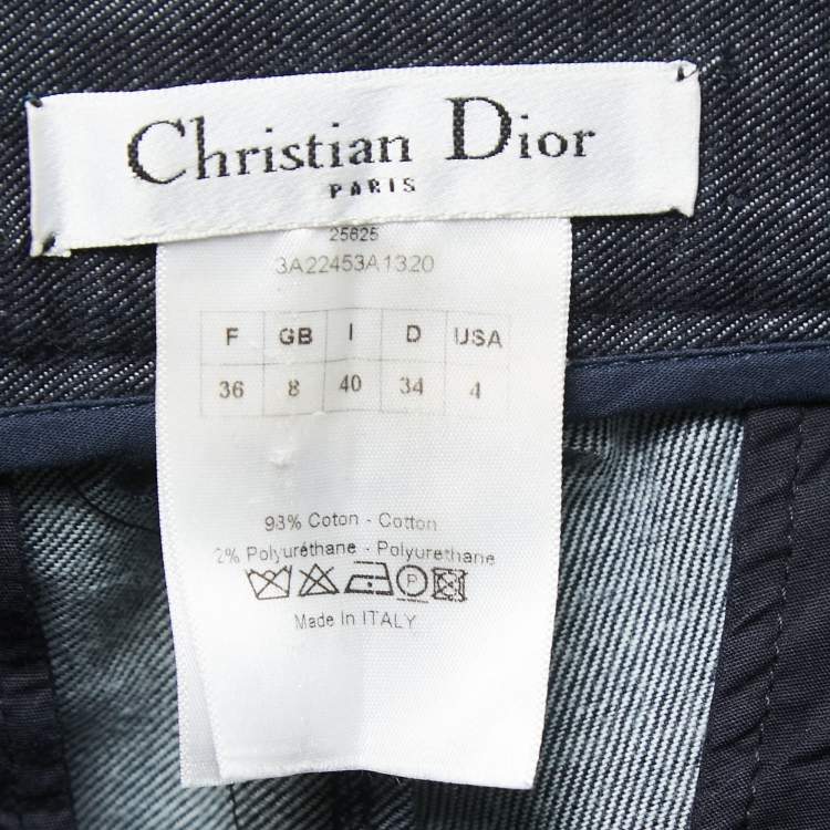 Pre Owned Dior Blue Denim Jeans S Waist 30"