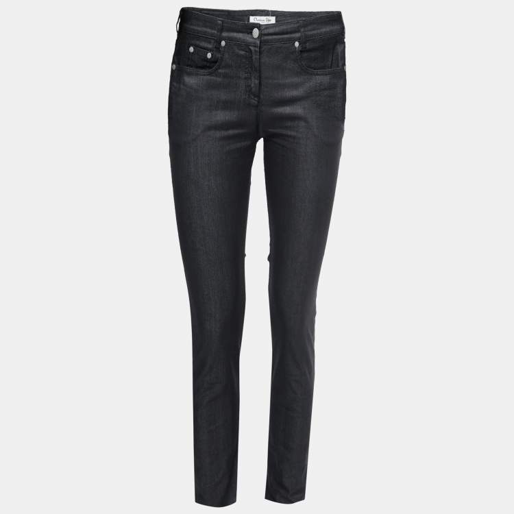 Pre Owned Dior Grey Denim Slim Fit Jeans S Waist 29"