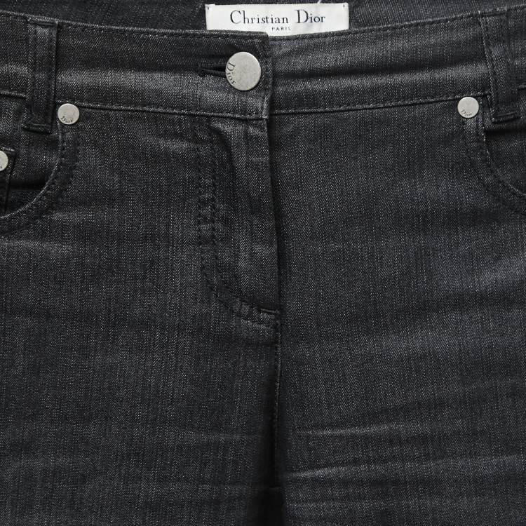 Pre Owned Dior Grey Denim Slim Fit Jeans S Waist 29"