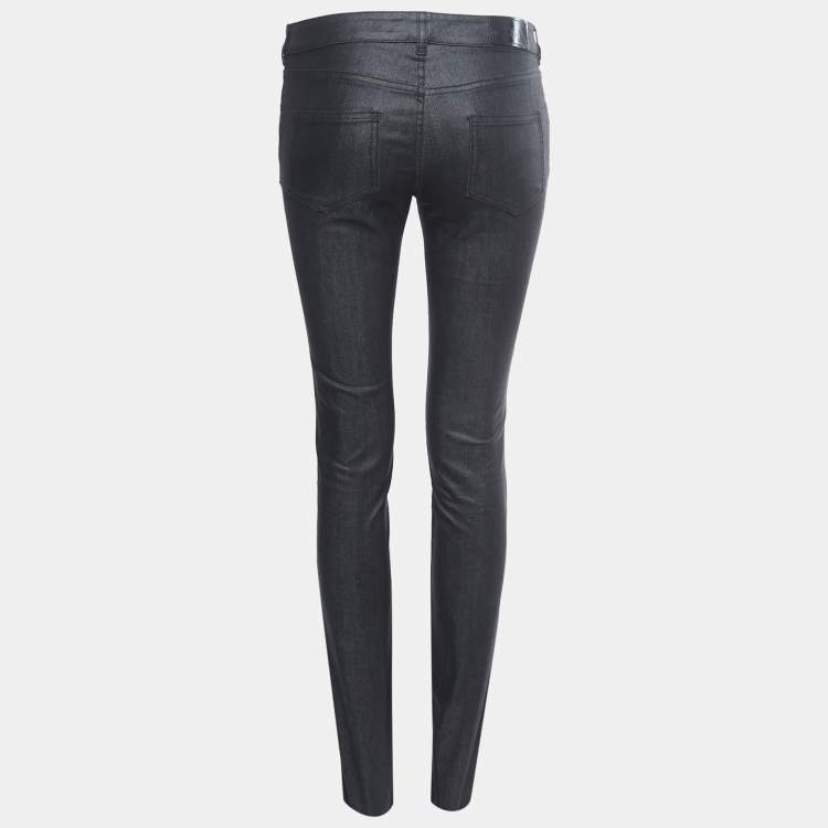 Pre Owned Dior Grey Denim Slim Fit Jeans S Waist 29"