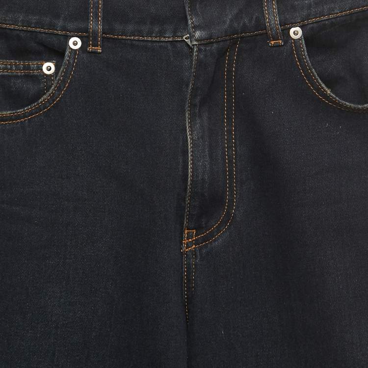 مملوكة مسبقًا Christian Dior Blue Denim High Waist Flared Jeans XXS Waist 24"
