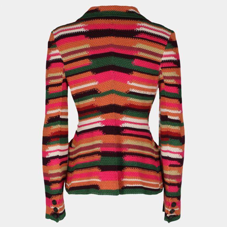 Pre Owned Dior  Women's Cotton Cardigan - Multicolor - S