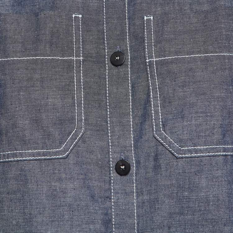 مملوكة مسبقًا Christian Dior Blue Cotton Applique Shirt L   
