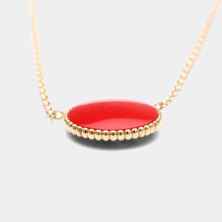 Pre Owned Dior Rose des Vents 18K Rose Gold and Diamond Pendant Necklace