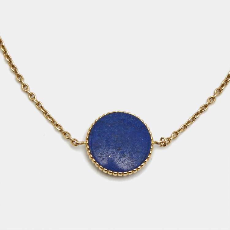 Pre Owned Dior Rose Des Vents Lapis Lazuli Diamond 18k Yellow Gold Bracelet
