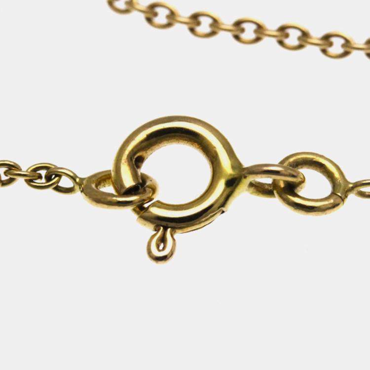 Pre Owned Christian Dior Rose des Vents18K  Pink Gold Diamond Onyx Pendant Necklace