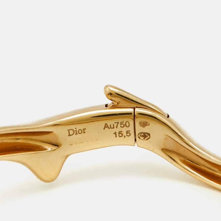 Pre Owned سوار ديور بوا دي روز ذهب أصفر عيار 18 15.5