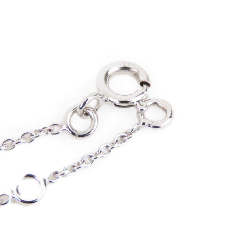 Pre Owned Dior Diamond 18K White Gold Pendant Necklace