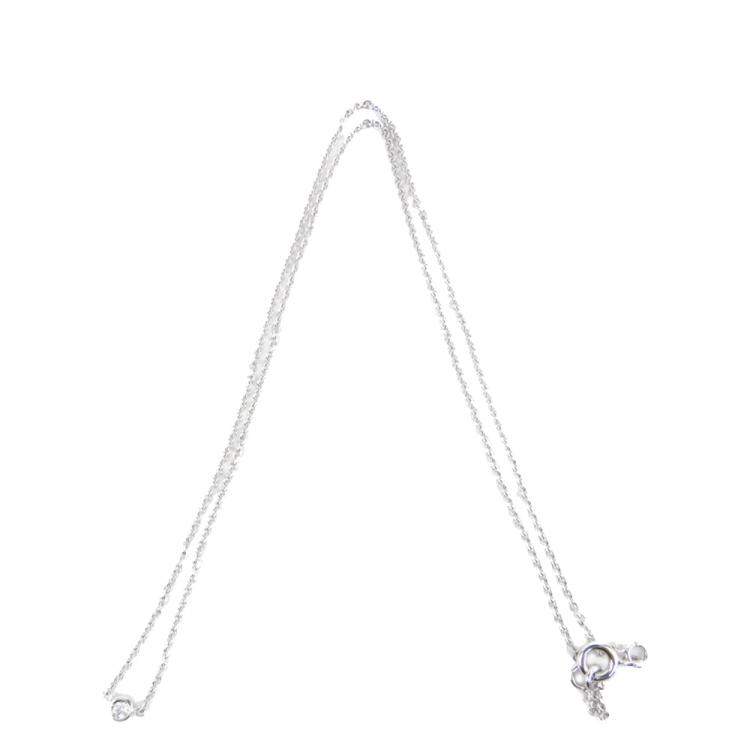 Pre Owned Dior Diamond 18K White Gold Pendant Necklace