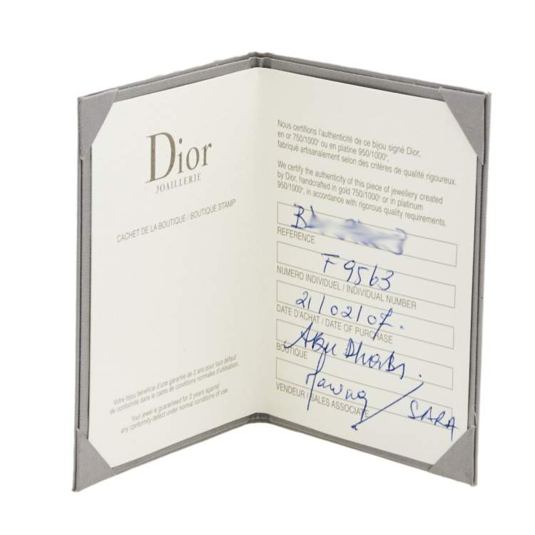 Pre Owned Dior Cultured Pearl 18k Rose Gold Hoop Earrings 
