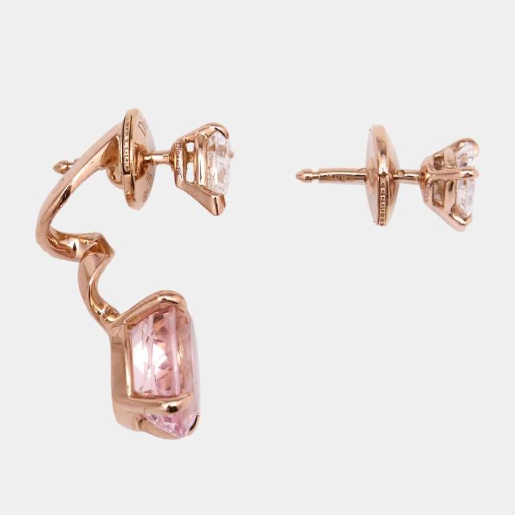 dior asymmetric earrings