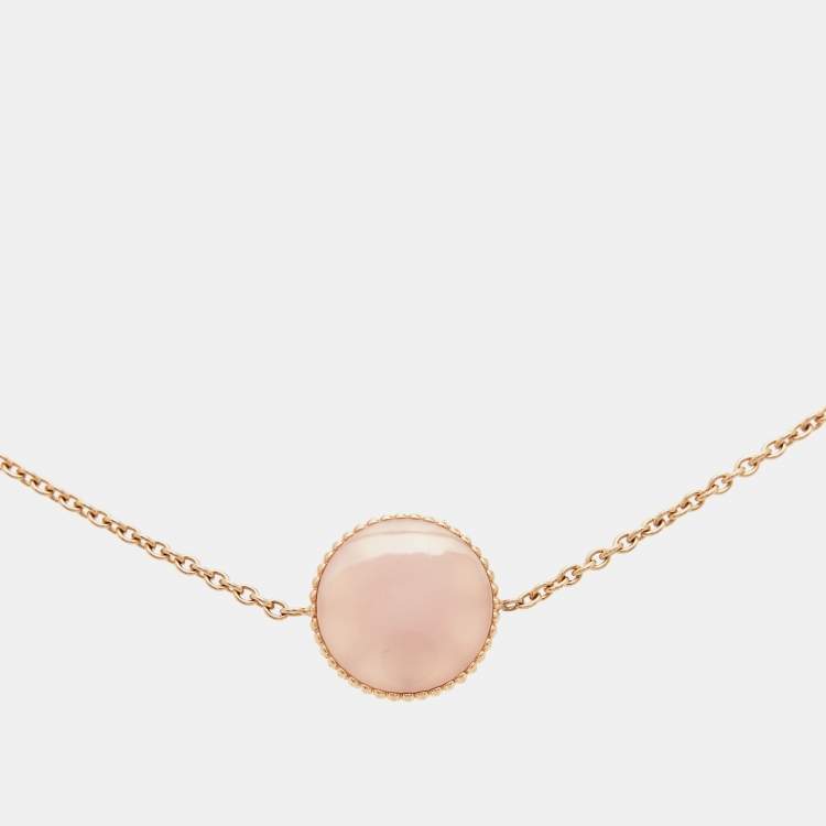 Pre Owned Dior Rose Des Vents Pink Opal Diamond 18k Rose Gold Bracelet