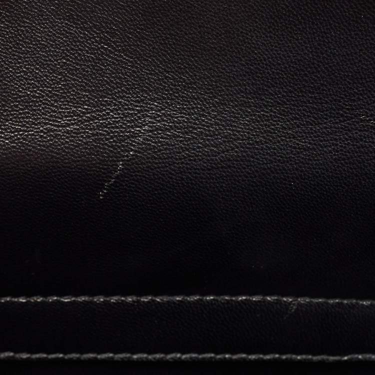 Pre Owned Dior Black Leather Large Diorever Top Handle Bag