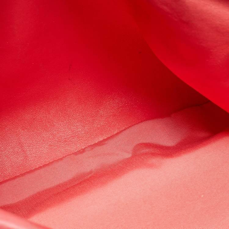 Pre Owned Dior Coral Pink Cannage Leather Granville Tote 