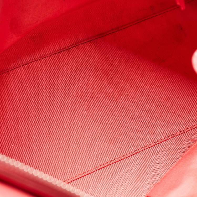 Pre Owned Dior Coral Pink Cannage Leather Granville Tote 