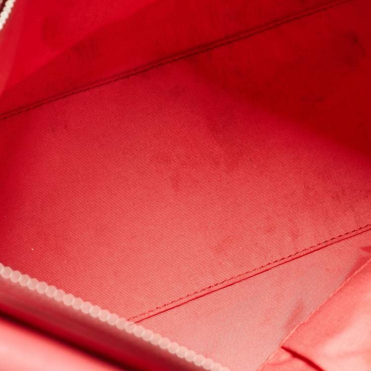 Pre Owned Dior Coral Pink Cannage Leather Granville Tote 