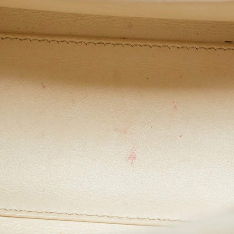 Pre Owned Dior Silver Leather Mini Diorever Tote