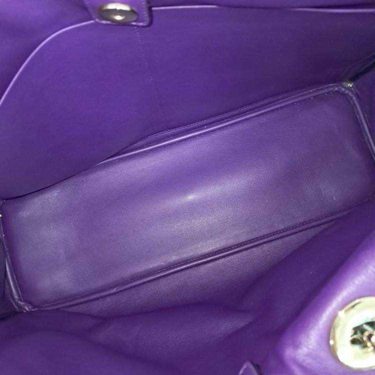 Pre Owned Dior Leather Large Diorissimo Shopper Tote Bag