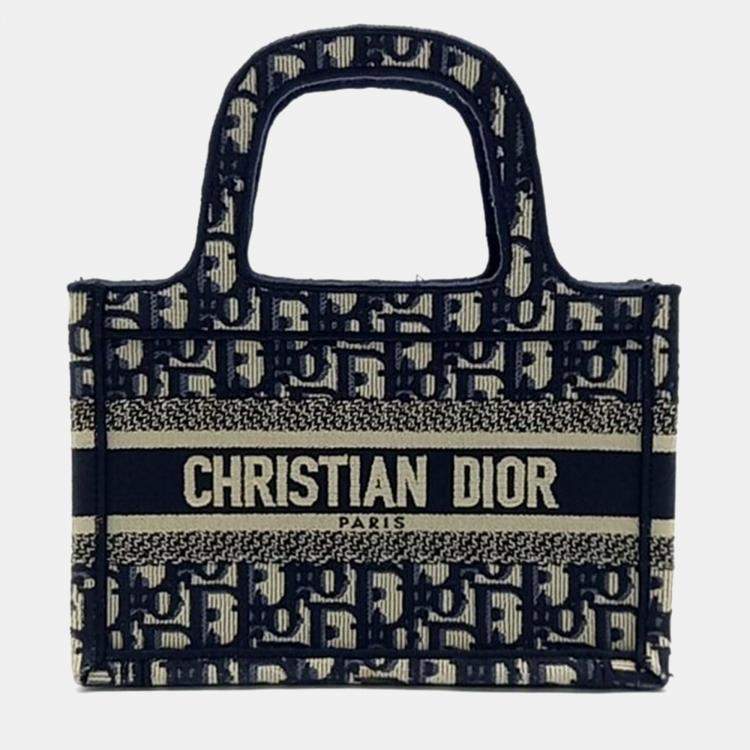 Christian Dior Oblique Book Tote Mini Tote Bag Dior TLC